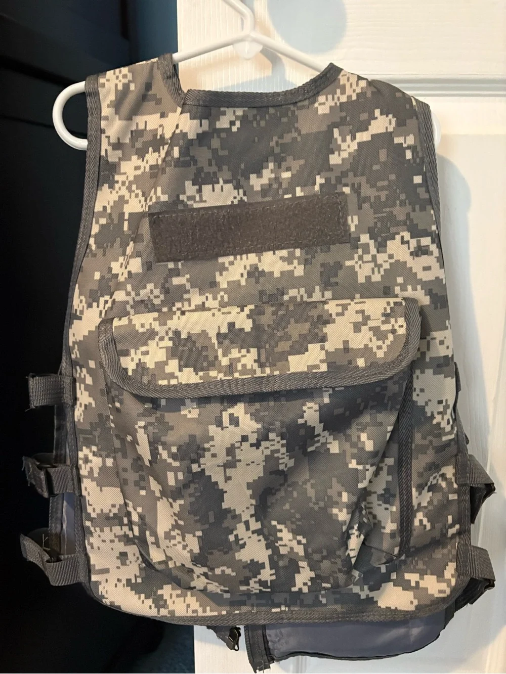 Digital Camo Tactical Utility Vest - Gray/Black Kid’s Play Vest